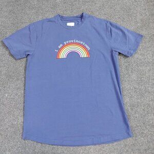 Kenneth Scott T-shirt Medium I Am Provincetown Rainbow Curved Hem